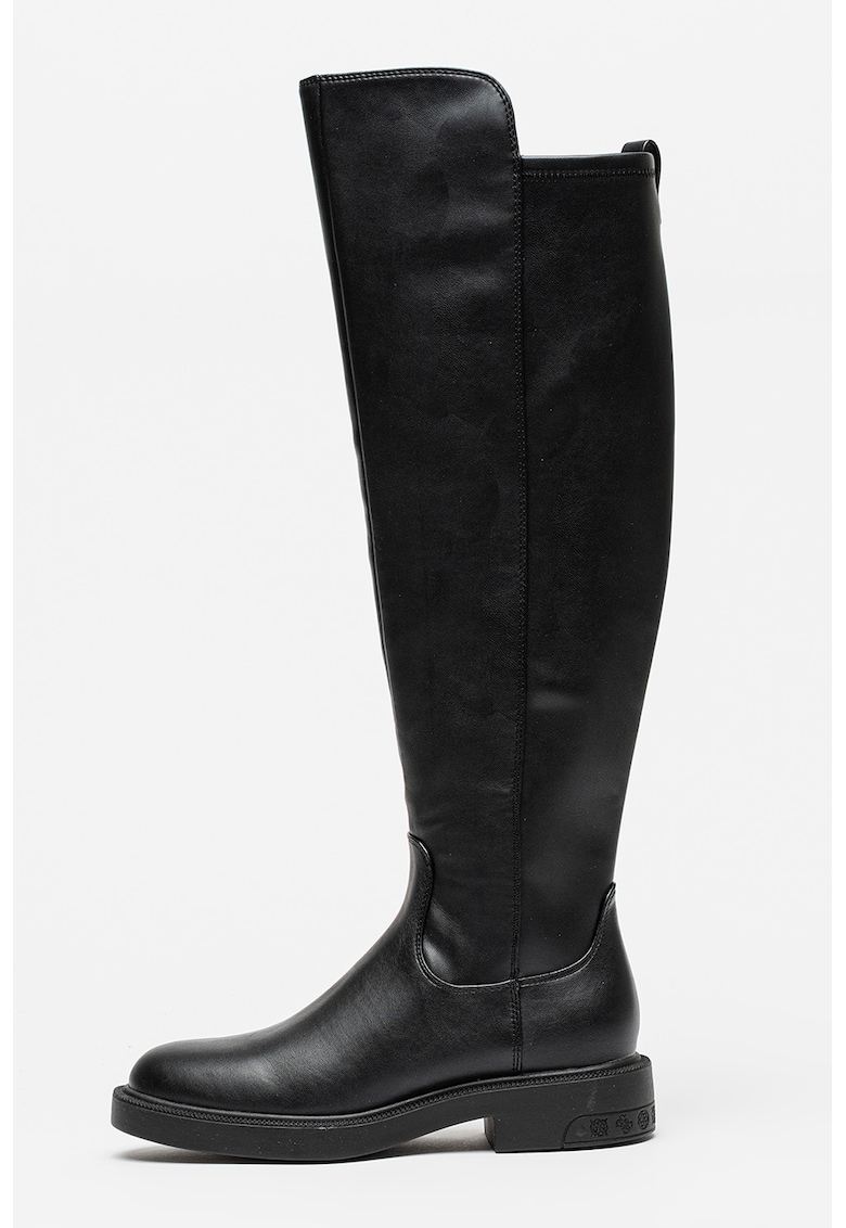 Cizme lungi pana la genunchi - din piele ecologica