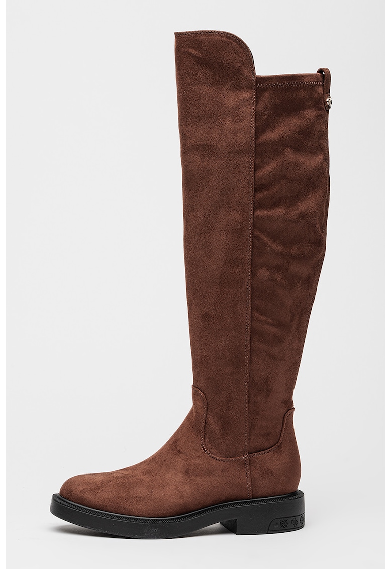 Cizme lungi pana la genunchi - din piele intoarsa ecologica