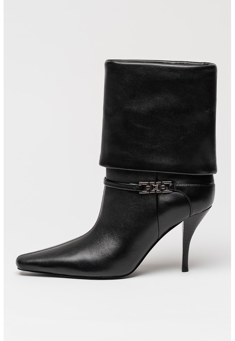 Botine de piele cu varf ascutit Nixxie