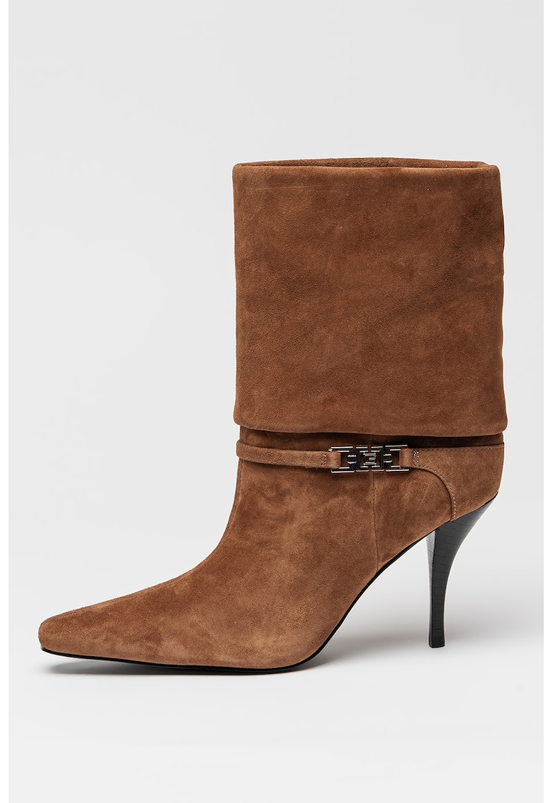 Botine de piele cu varf ascutit Nixxie