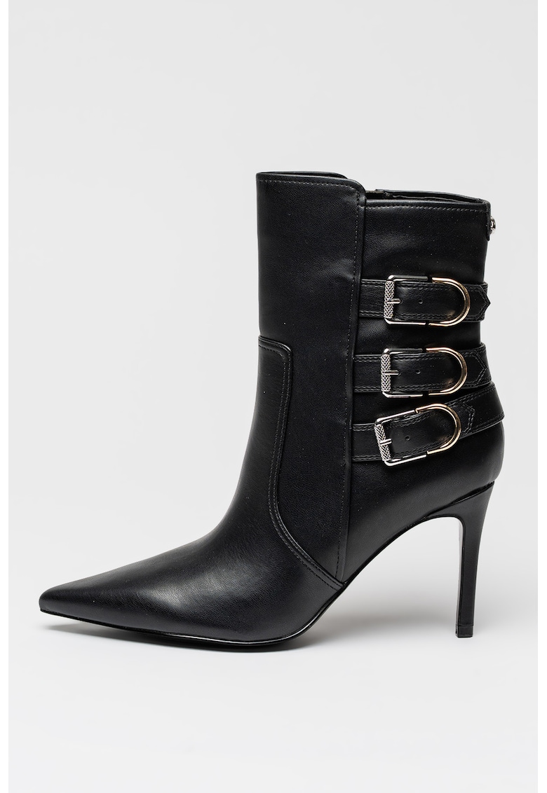 Botine de piele ecologica cu toc