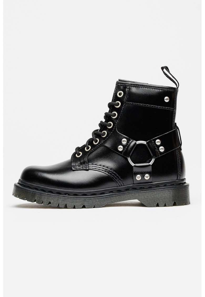 Botine unisex de piele lacuita 1460 Harness