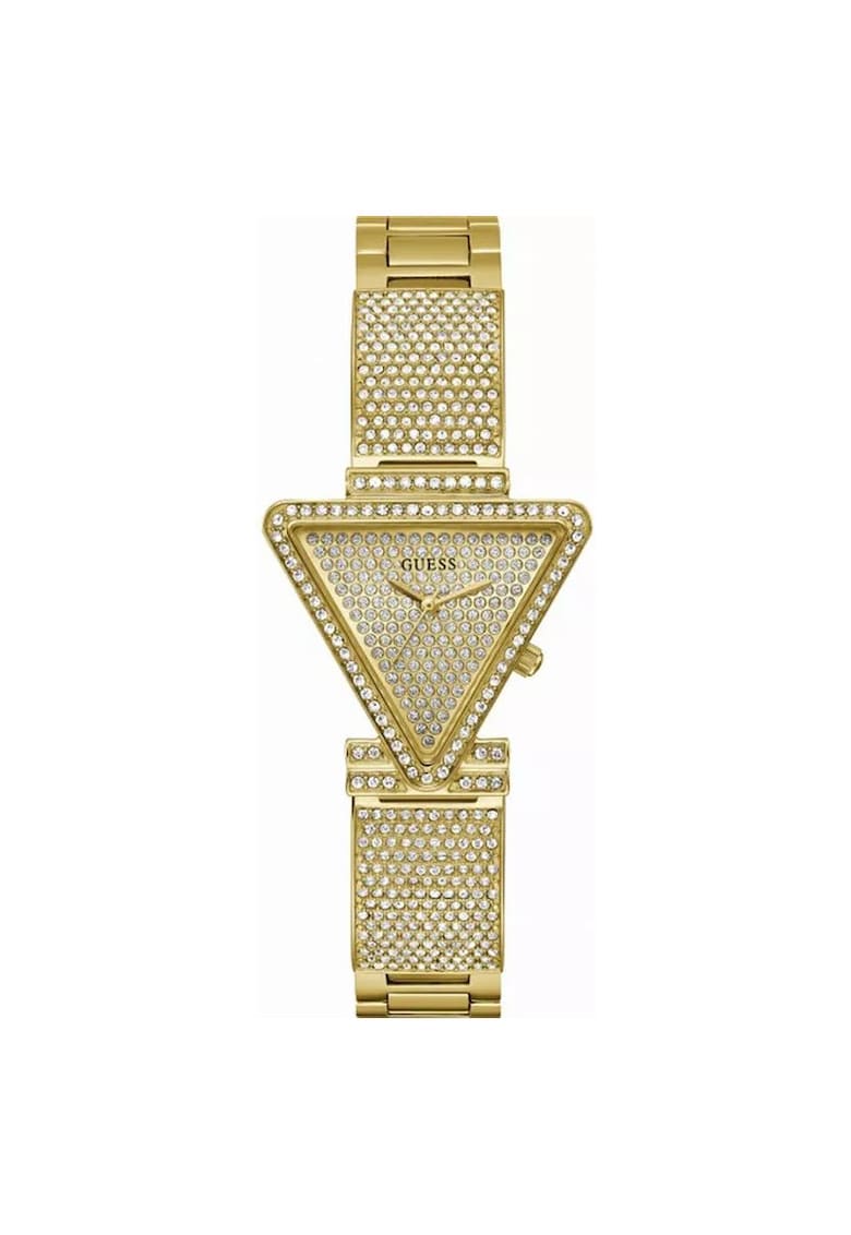 Ceas dama GW0644L2 - bransoleta galbena - 34x7mm - cadran champagne - cristale