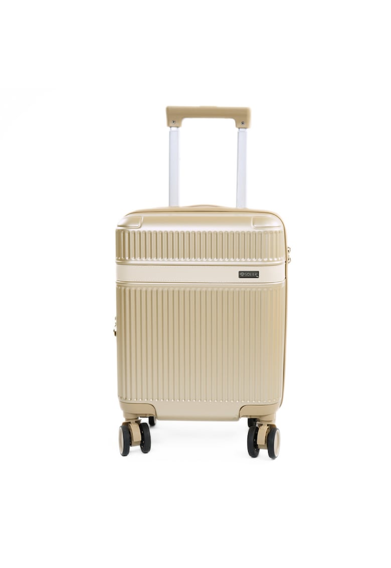 Troler Solier Nokiro 16"" XS bagaj de mana ABS dur – valiza de cabina - auriu