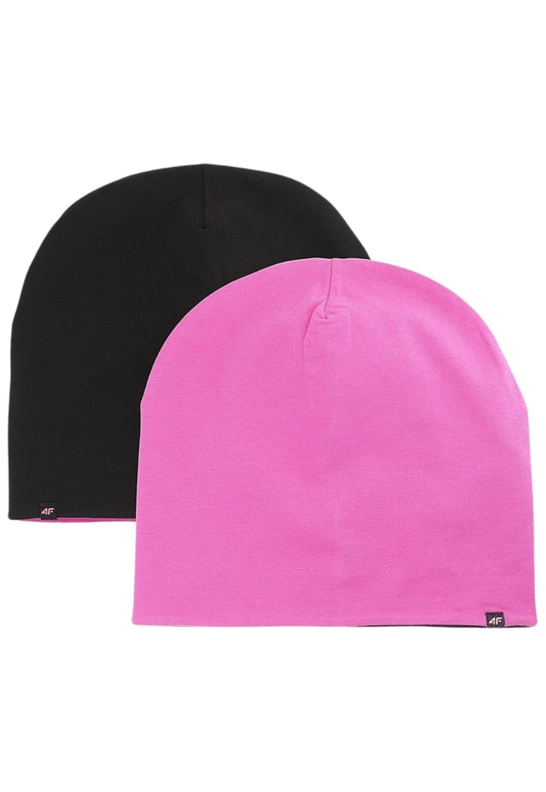 Caciula pentru copii - 4F - model U397 - fucsia neon - dimensiune 52-58cm - tip beanie - set de 1 bucata
