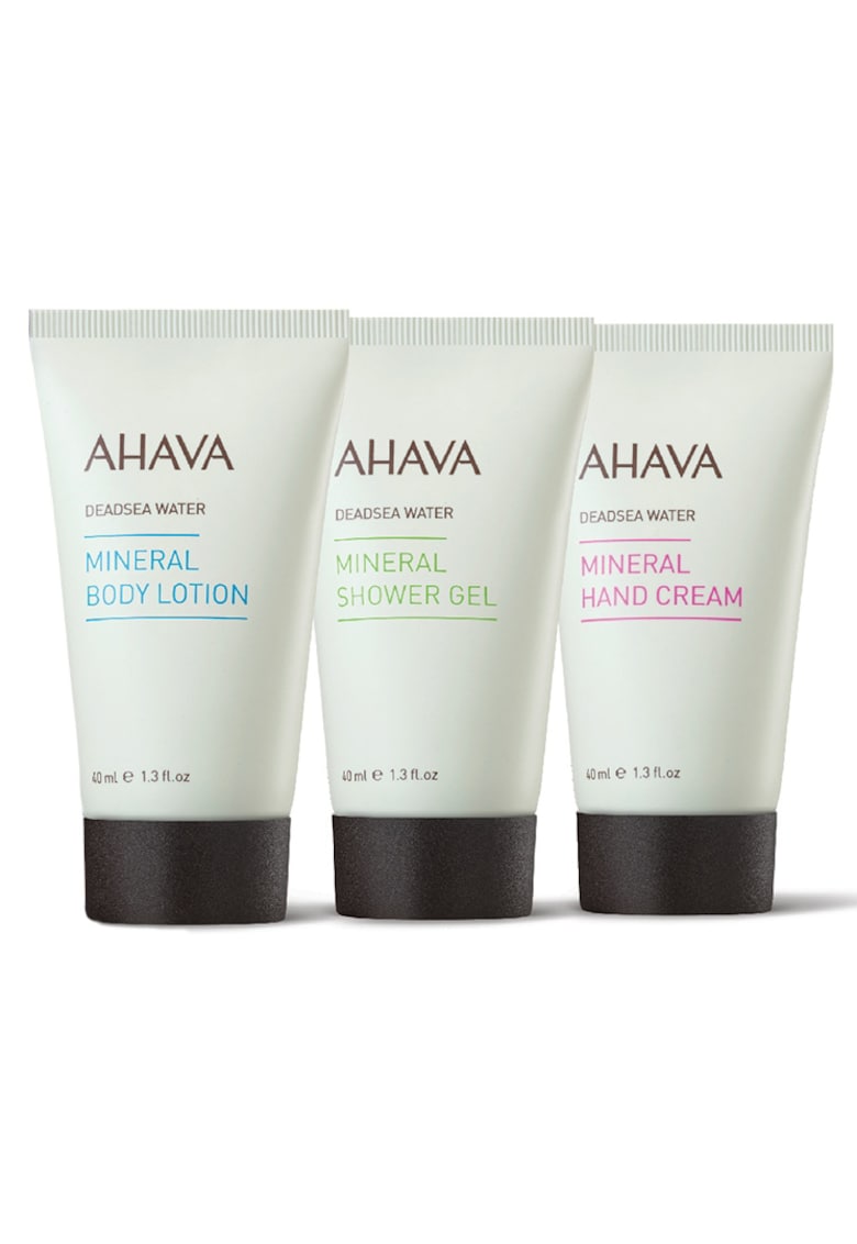 Set Mineral: Crema de maini - 40 ml + Gel de dus - 40 ml + Lotiune de corp - 40 ml