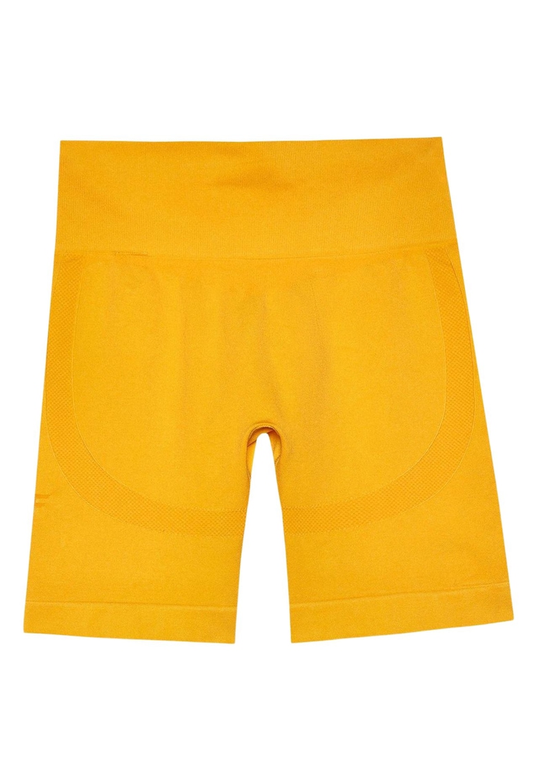 Pantaloni scurti sport dama poliamida/elastan - portocaliu -