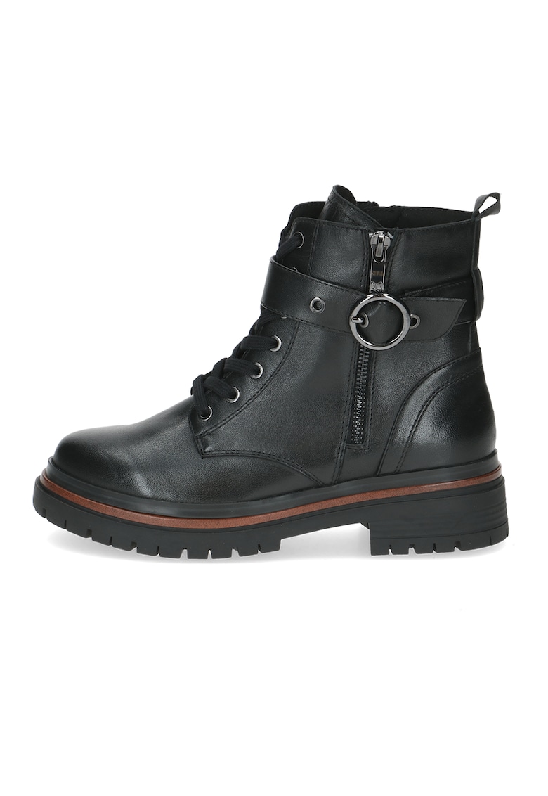 Bocanci din piele cu catarama