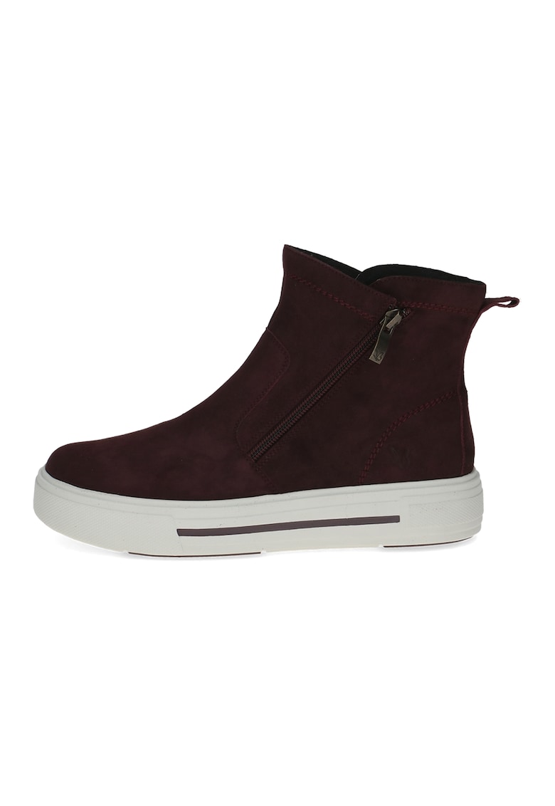 Botine de piele intoarsa cu platforma Botine de piele intoarsa cu platforma