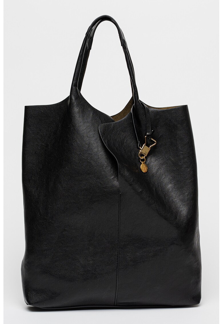 Geanta hobo din piele ecologica Auguste - Negru