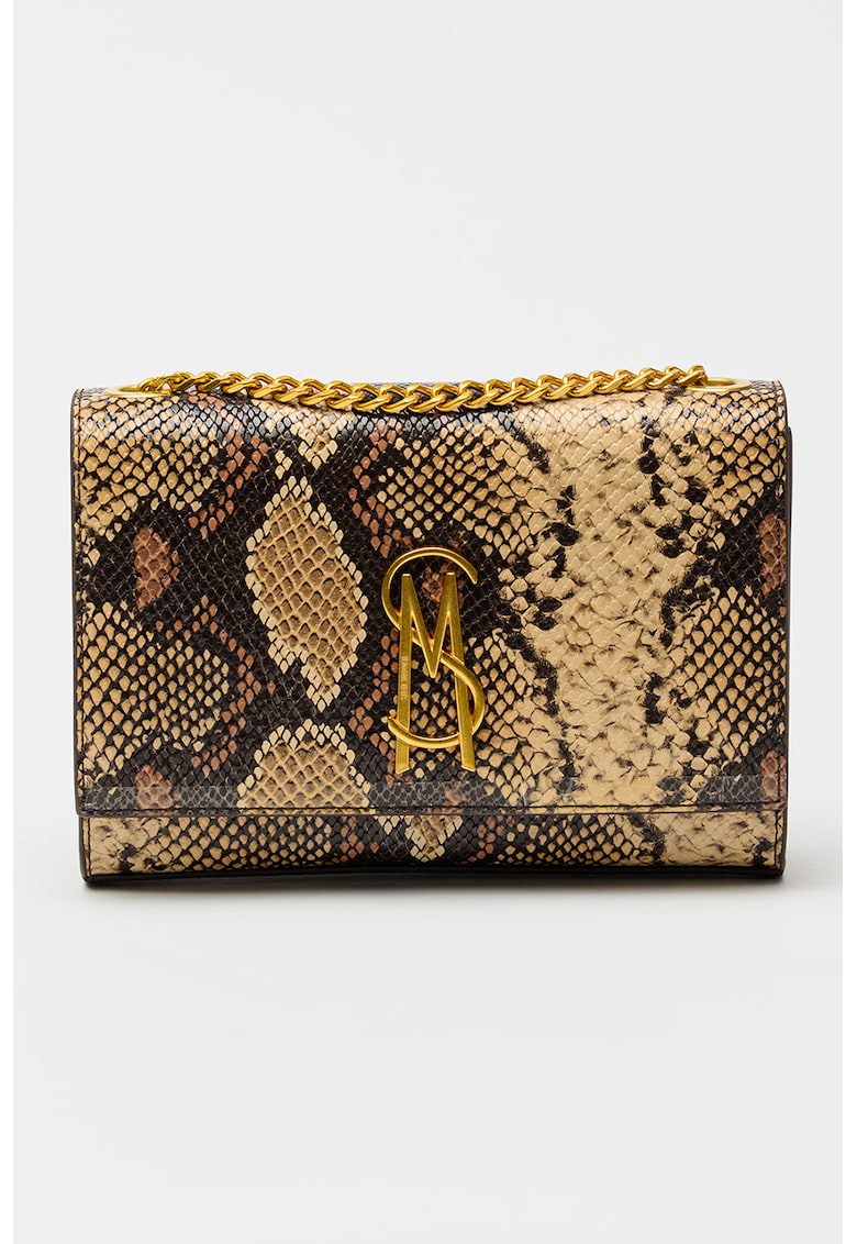 Geanta crossbody cu model piele de sarpe
