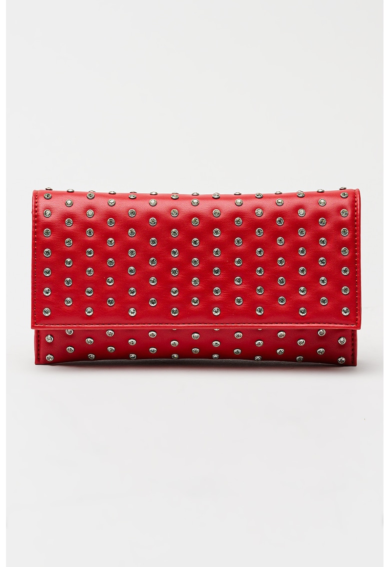 Geanta-plic de piele ecologica cu strasuri Bdiamond