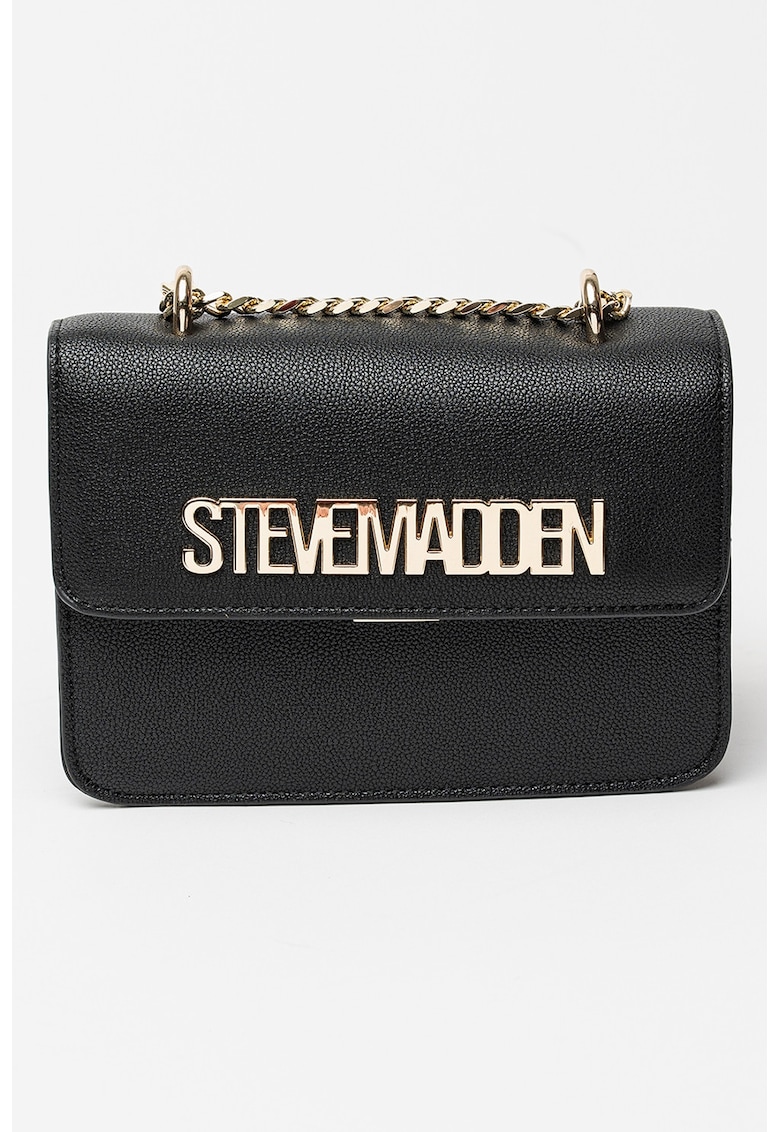 Geanta de piele ecologica cu logo metalic Stakes