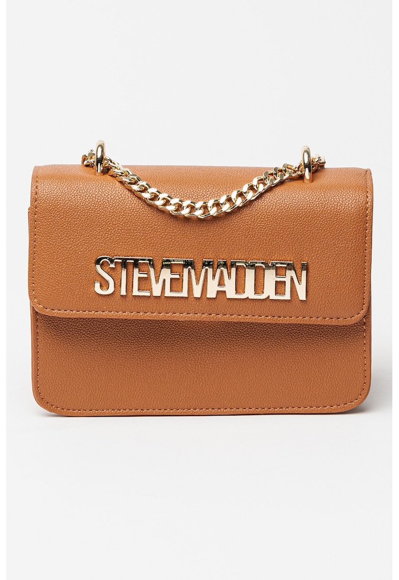 Geanta de piele ecologica cu logo metalic Stakes