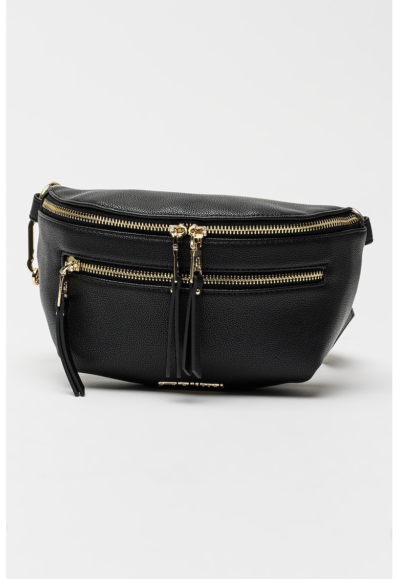 Geanta crossbody de piele ecologica cu bareta suplimentara