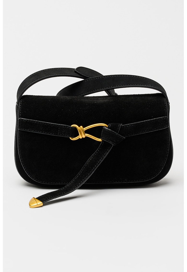 Geanta crossbody de piele intoarsa Klare