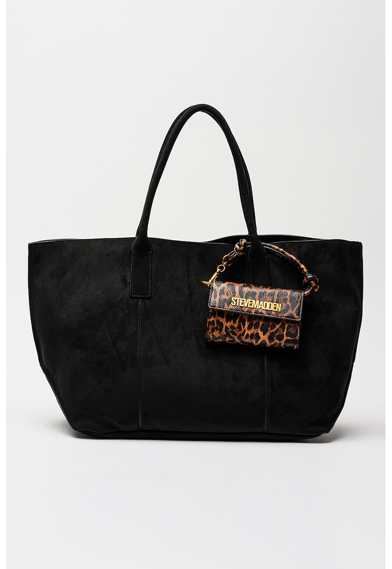 Geanta tote cu detaliu talisman - Negru