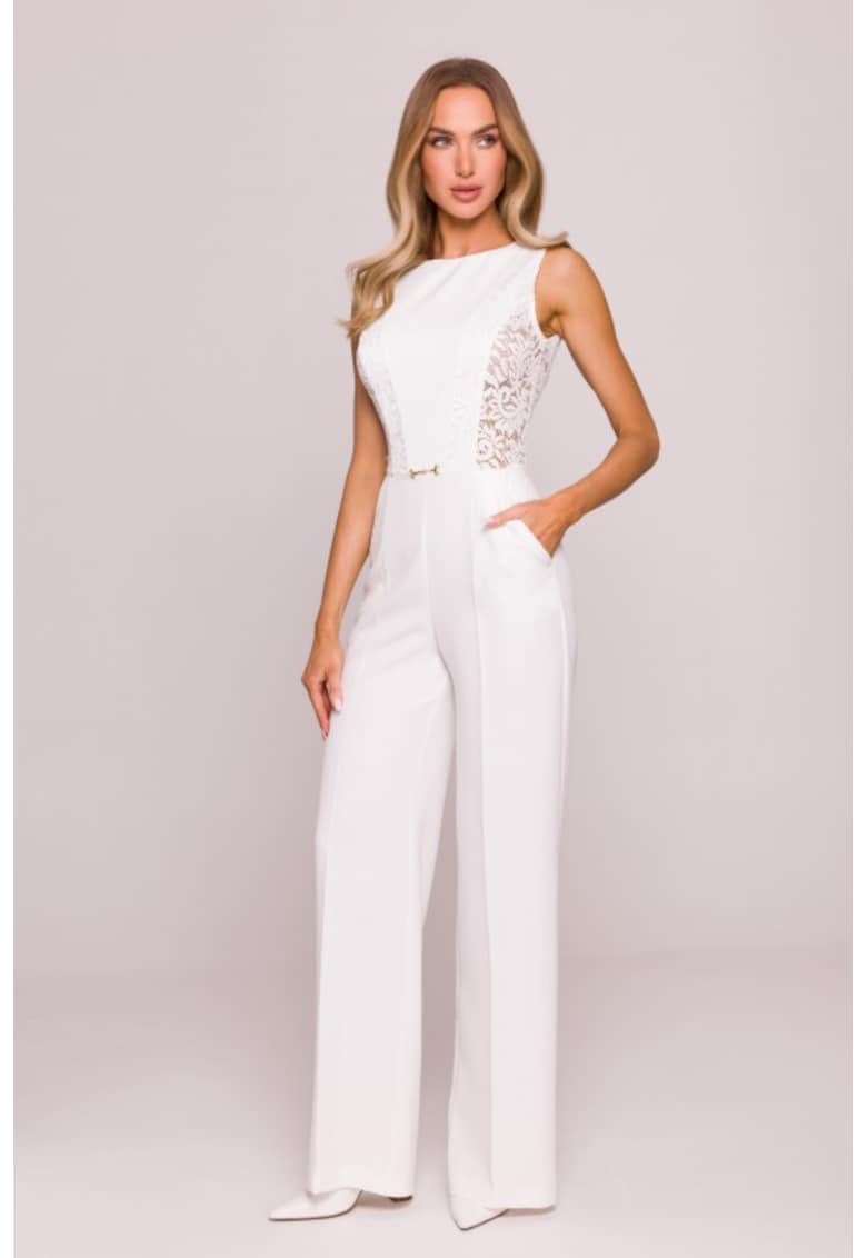 Salopeta cu insertii din dantela -