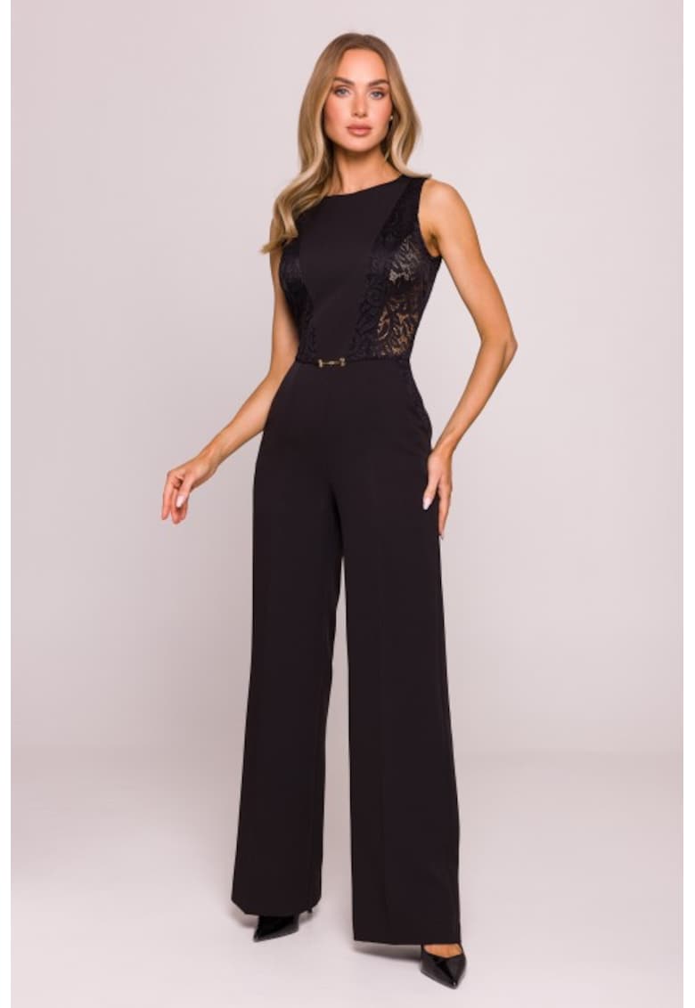 Salopeta cu insertii din dantela -