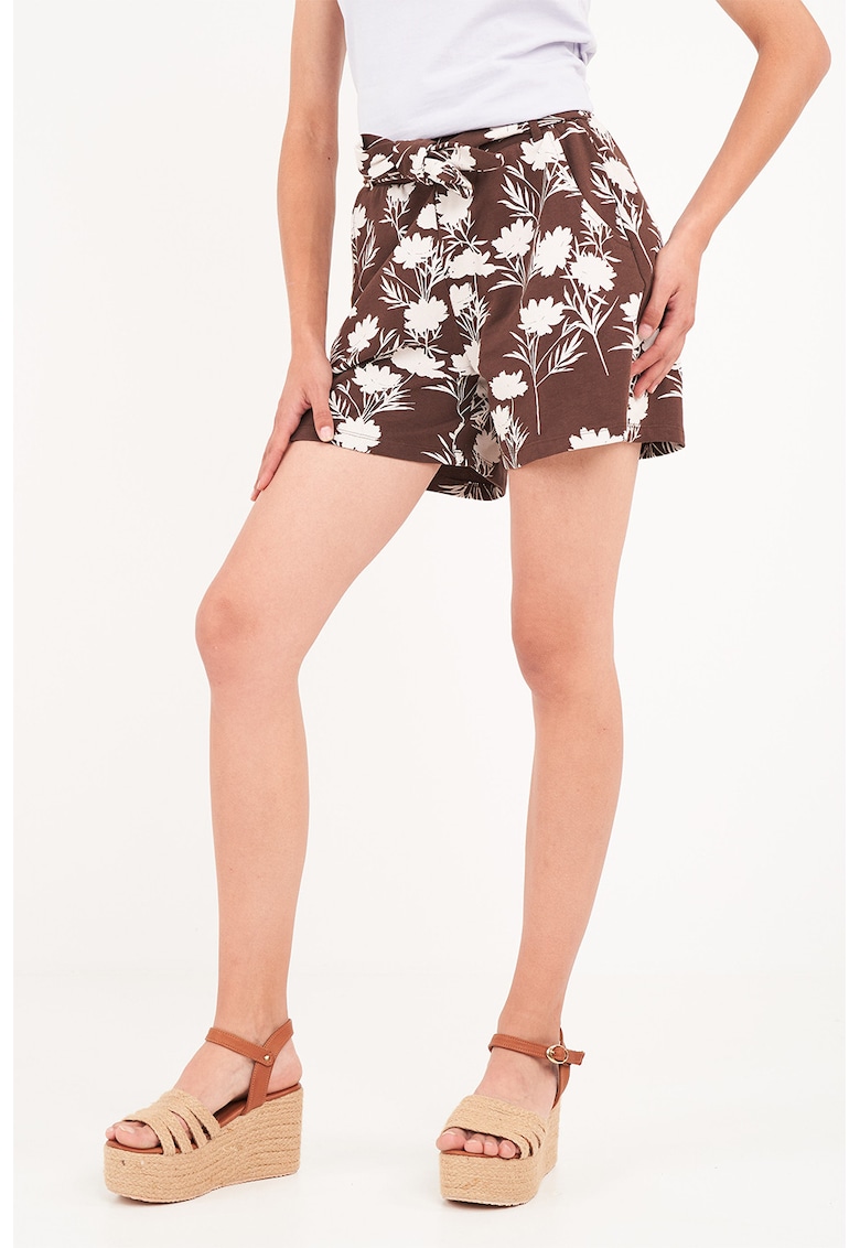 Pantaloni scurti cu model tropical