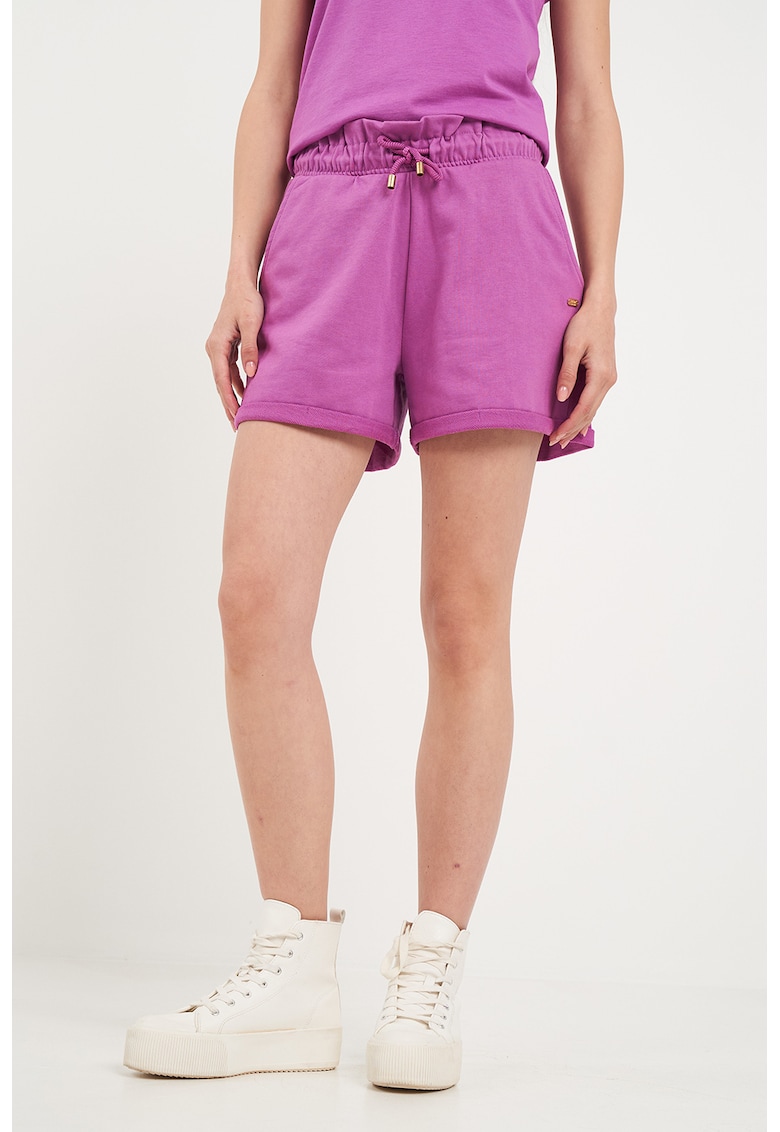 Pantaloni scurti de trening cu buzunare oblice