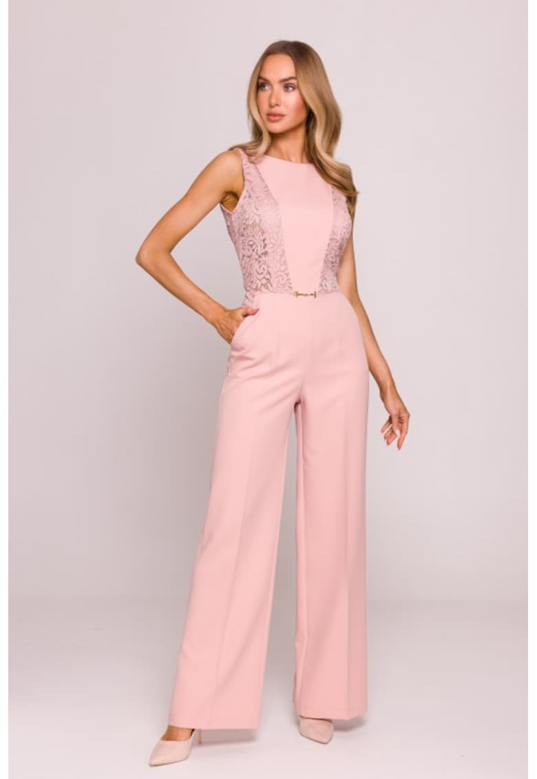 Salopeta cu insertii din dantela -