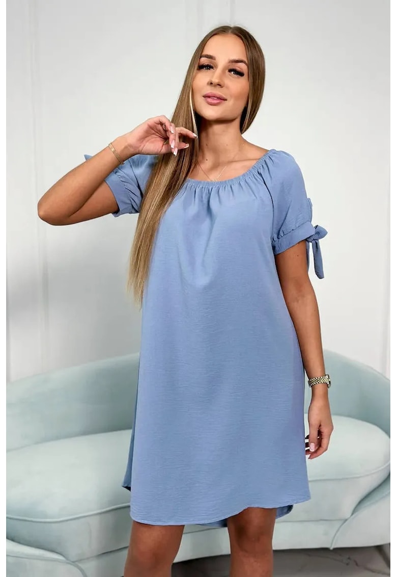 Rochie cu maneci cu snur - Rochie cu maneci cu snur -