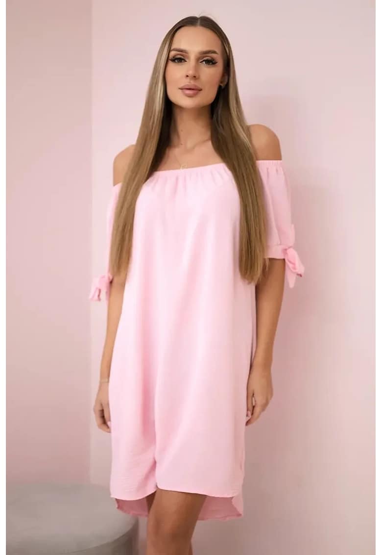 Rochie cu maneci cu snur -