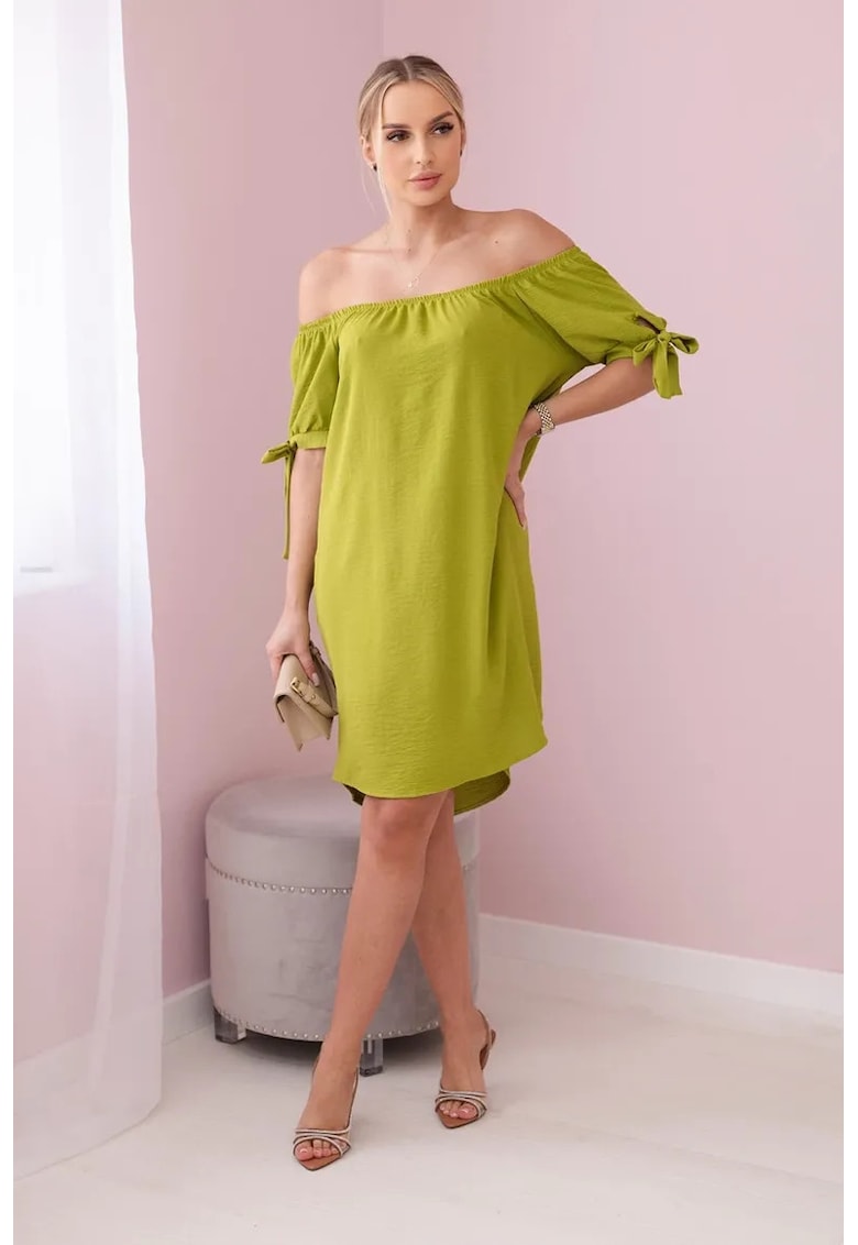 Rochie cu maneci cu snur -