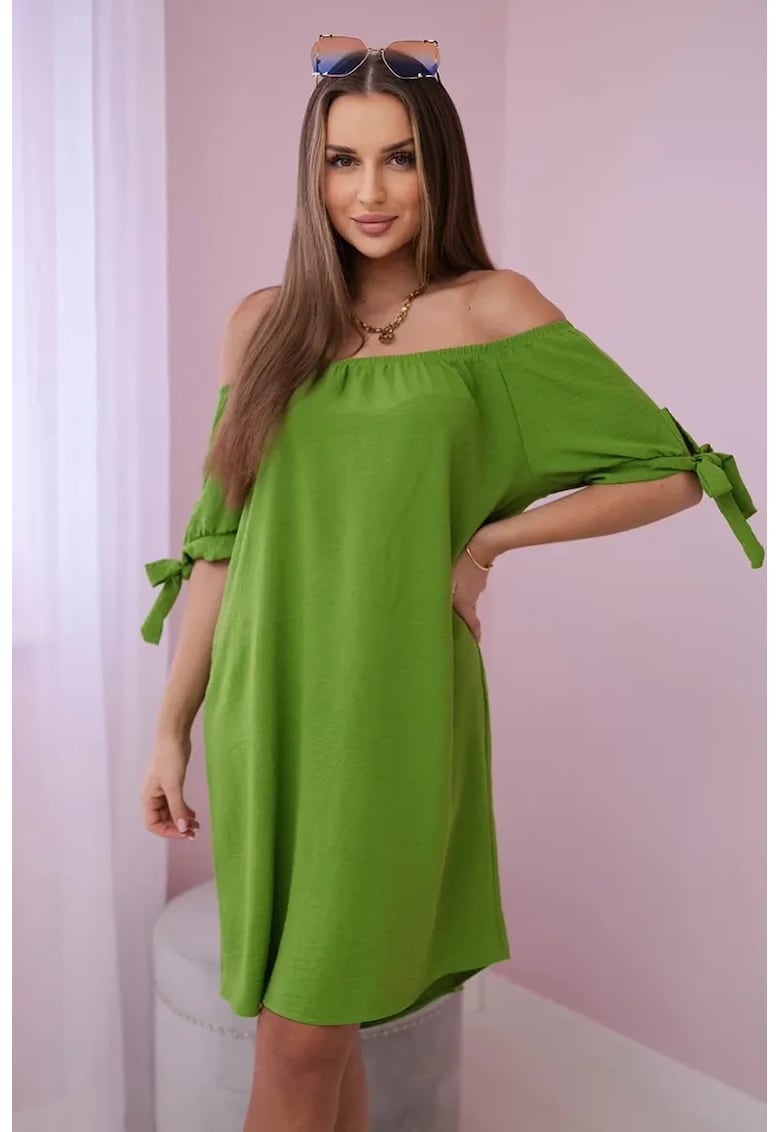 Rochie cu maneci cu snur -