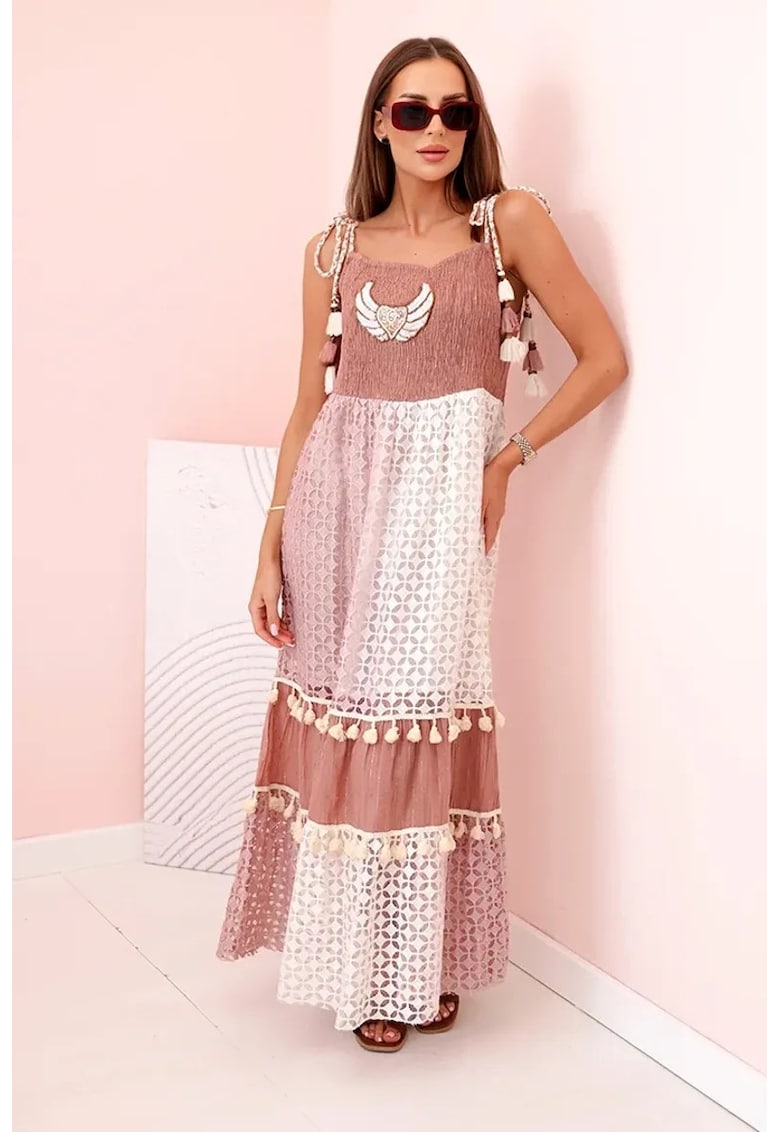 Rochie lunga cu canafi -