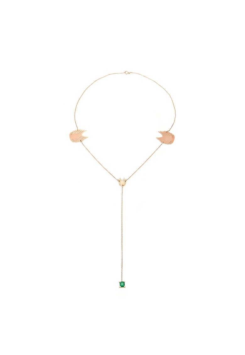 Colier din aur de 14k Love Guiding Angel Anahata