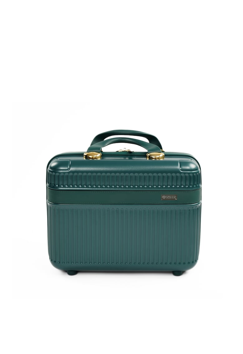 Geanta Solier tip cufar de voiaj 12"" ABS - Verde smarald