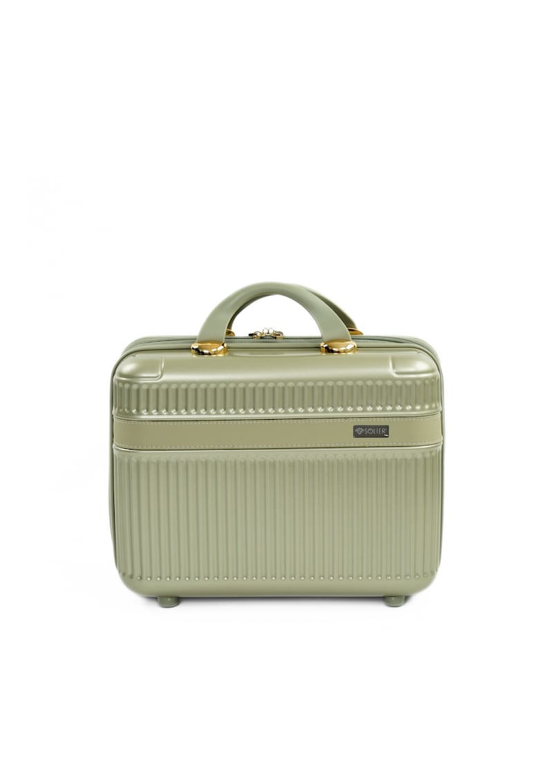 Geanta Solier tip cufar de voiaj 12"" ABS - Verde