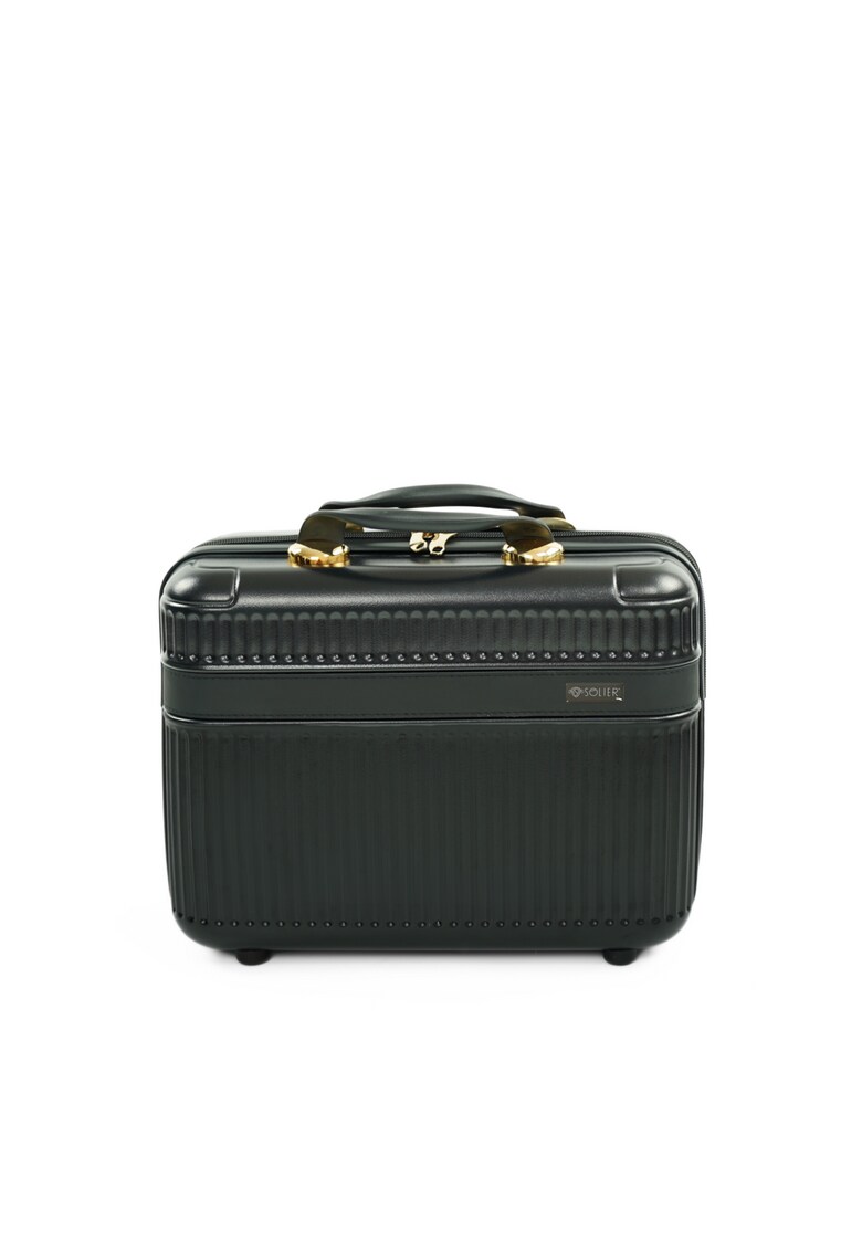 Geanta Solier tip cufar de voiaj 12"" ABS - Negru