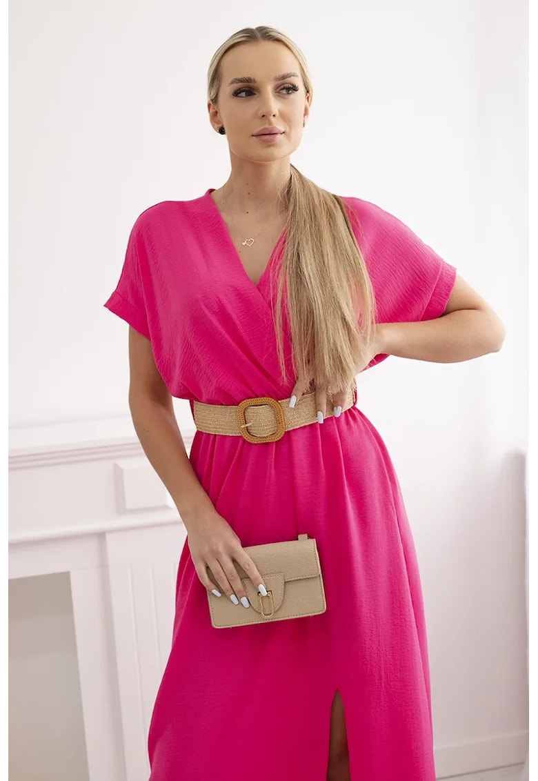 Rochie lunga cu curea o curea in talie -