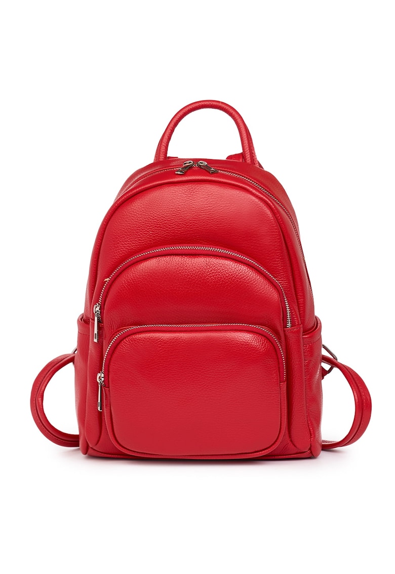 Rucsac din piele naturala Alghero rosu