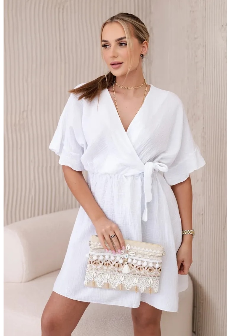 Rochie cu cordon in talie -