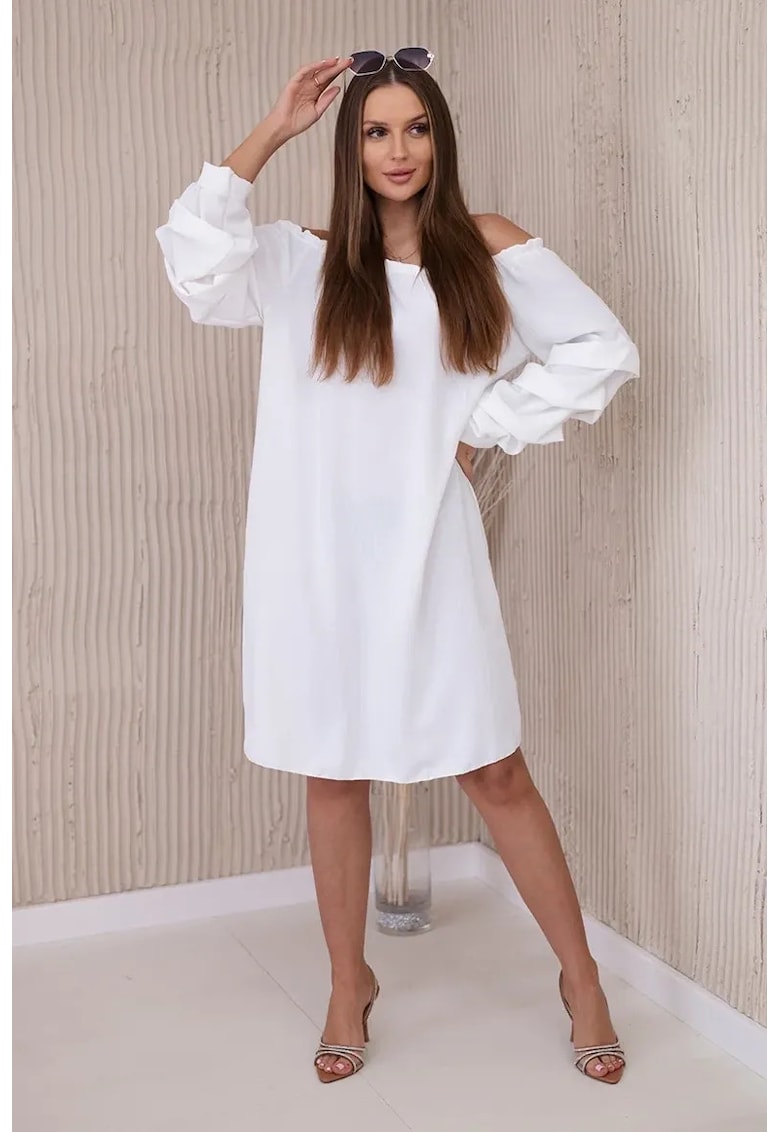 Rochie cu decupaj pe umeri -