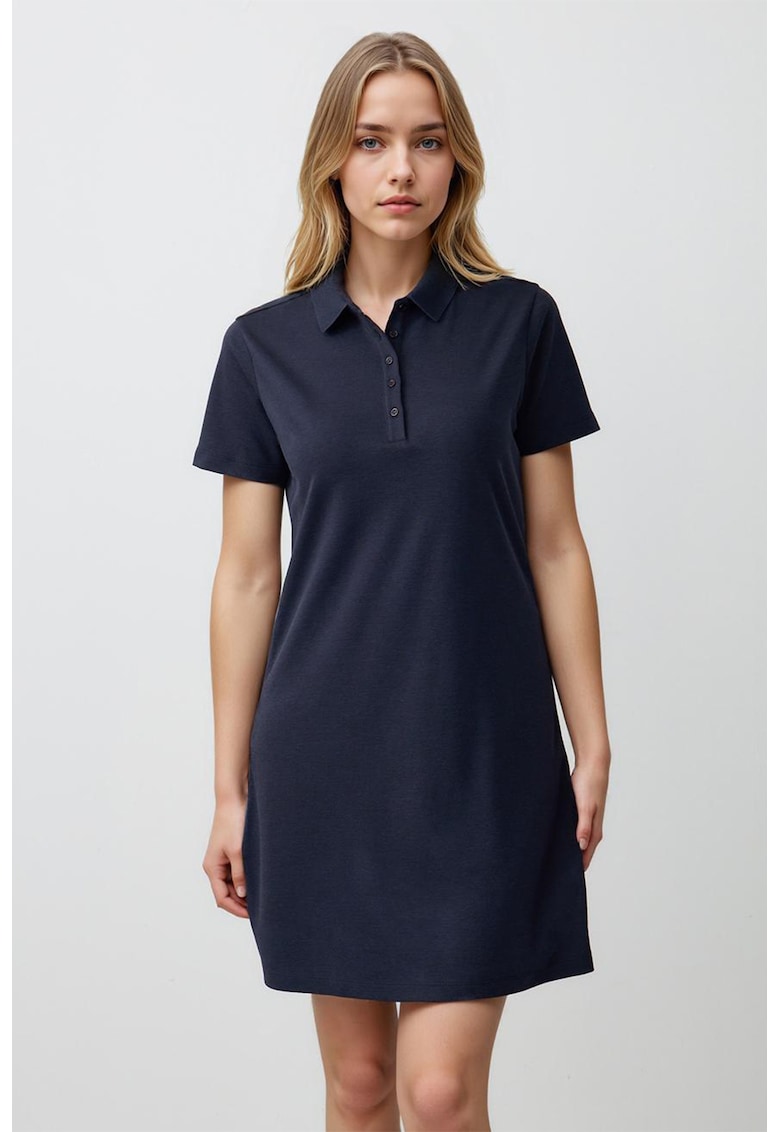 Rochie dreapta scurta din amestec de bumbac