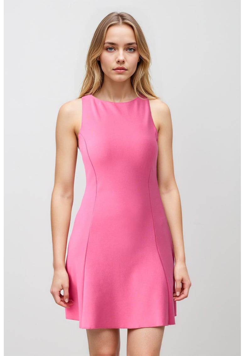 Rochie mini cu croiala in A - fara maneci