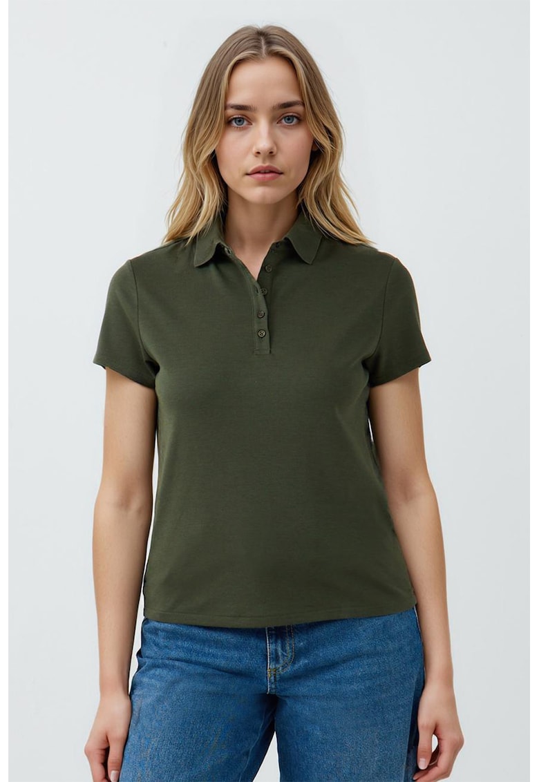 Tricou polo uni - Verde sparanghel