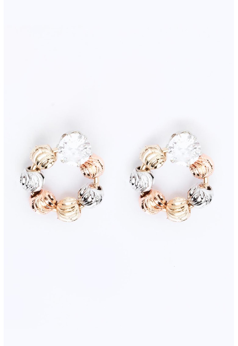 Cercei rotunzi cu aspect lucios