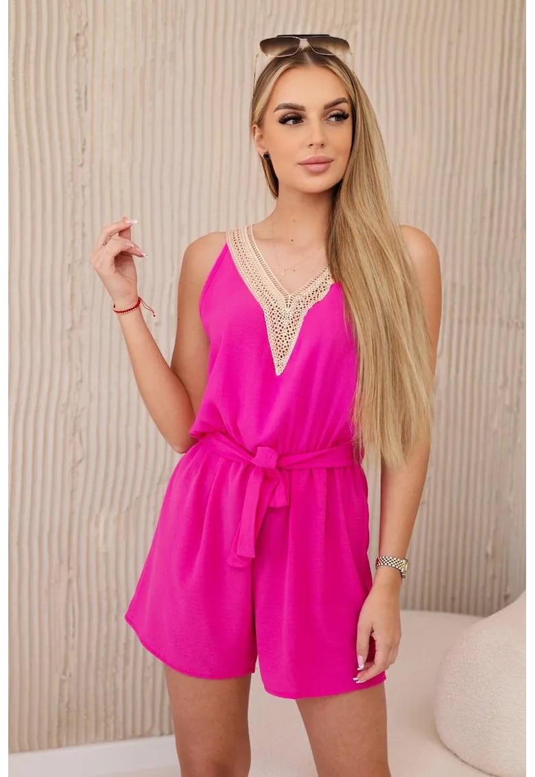 Salopeta scurta cu dantela -