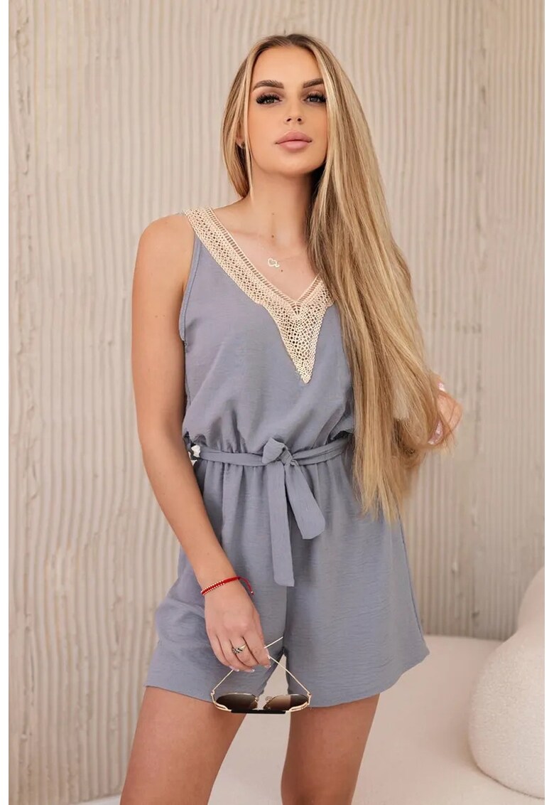 Salopeta scurta cu dantela -