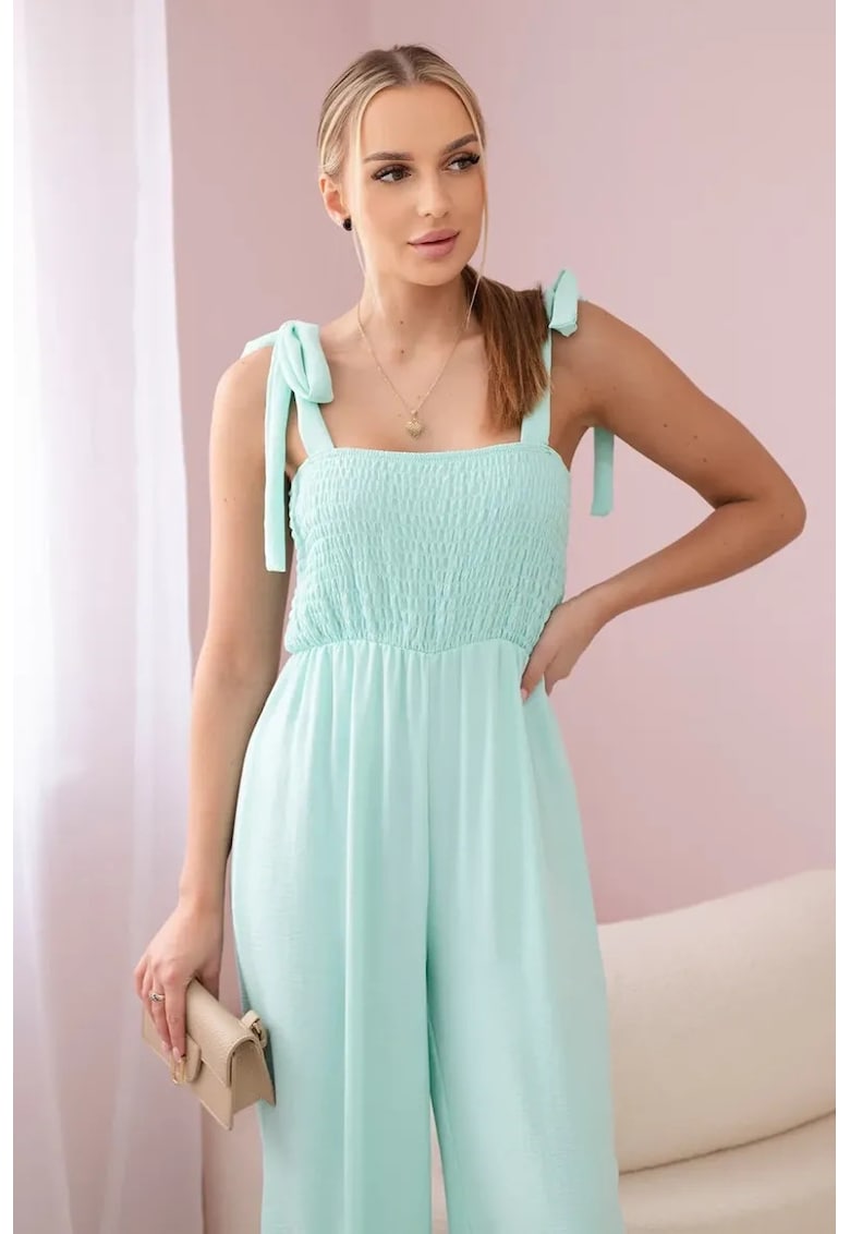 Salopeta cu bretele si fronseuri -