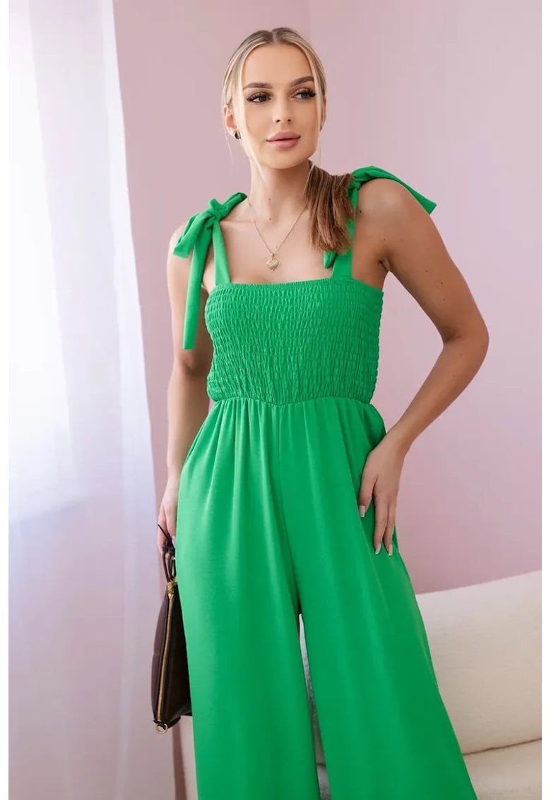 Salopeta cu bretele si fronseuri -