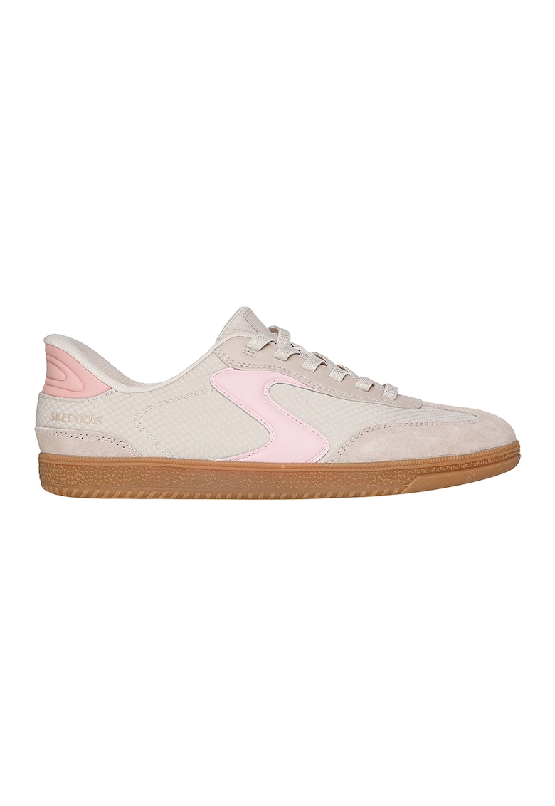 Pantofi sport Slip-ins® Hotshot cu detalii de piele intoarsa - Roz pastel/Maro nisip