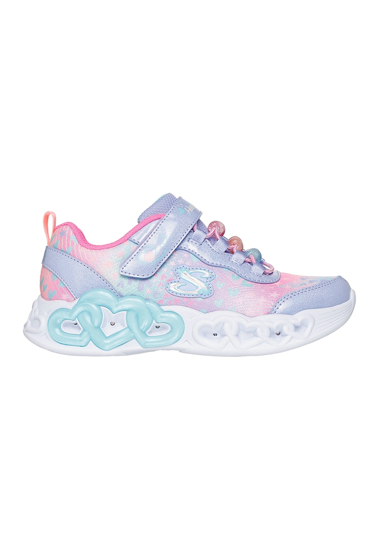 Pantofi sport Infinite Love cu talismane inima si LED-uri Pantofi sport Infinite Love cu talismane inima si LED-uri