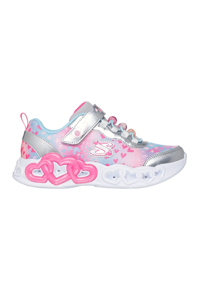 Pantofi sport Infinite Love cu talismane inima si LED-uri